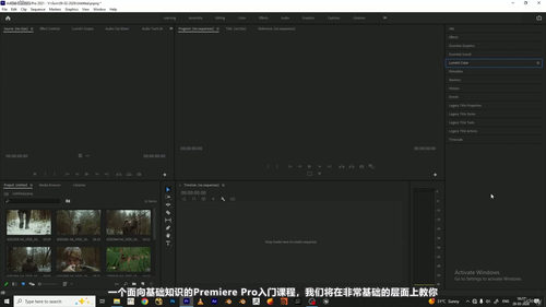 Adobe Premiere Pro零基础入门：从零开始学视频剪辑 (英文课程中文字幕)