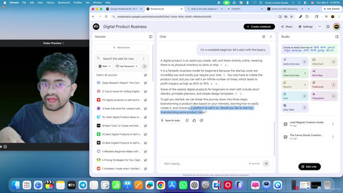 Google NotebookLM完全指南：从零基础到熟练掌握AI研究助手 (英文课程中文字幕)