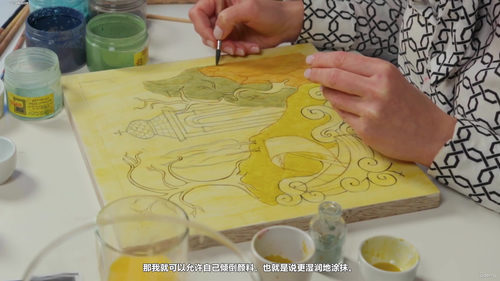 圣像画风景绘制：山脉篇 (英文课程中文字幕)