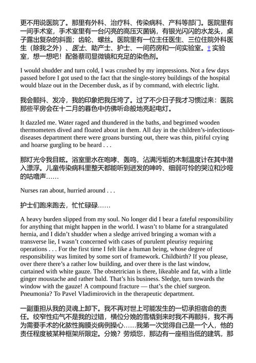 吗啡 米哈伊尔·布尔加科夫 （中英对照电子书）