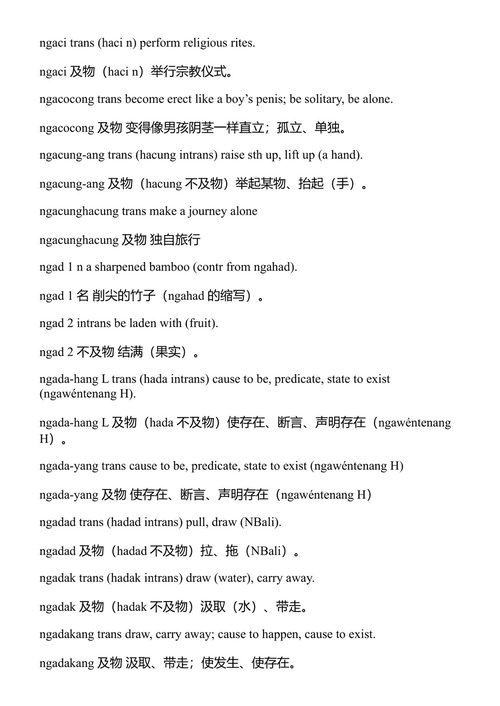 塔特尔巴厘语英语词典 诺伯特·沙德格 (中英对照电子书)