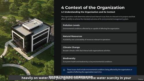 ISO 14001环境管理体系认证正在成为企业可持续发展的必经之路 (英文课程中文字幕)