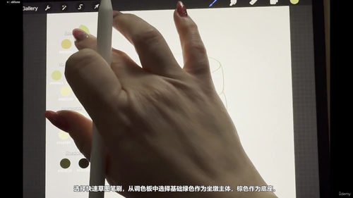 Procreate写实坐墩纹理大师课 (英文课程中文字幕)