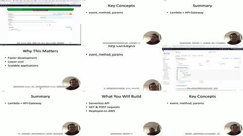 从零搭建无服务器API:AWS Lambda与API Gateway实战指南 (英文课程中文字幕)