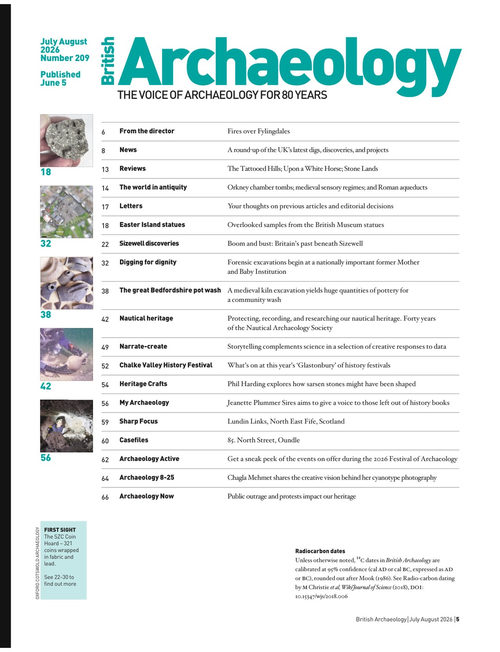 英国考古学 2026年7-8月 第209期 (英文期刊)