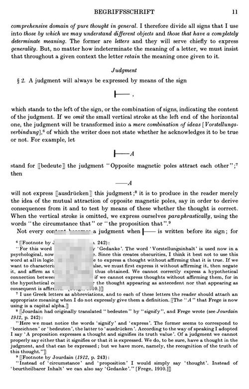 概念文字:一种模仿算术的纯思维公式语言 戈特洛布·弗雷格 (英文电子书)