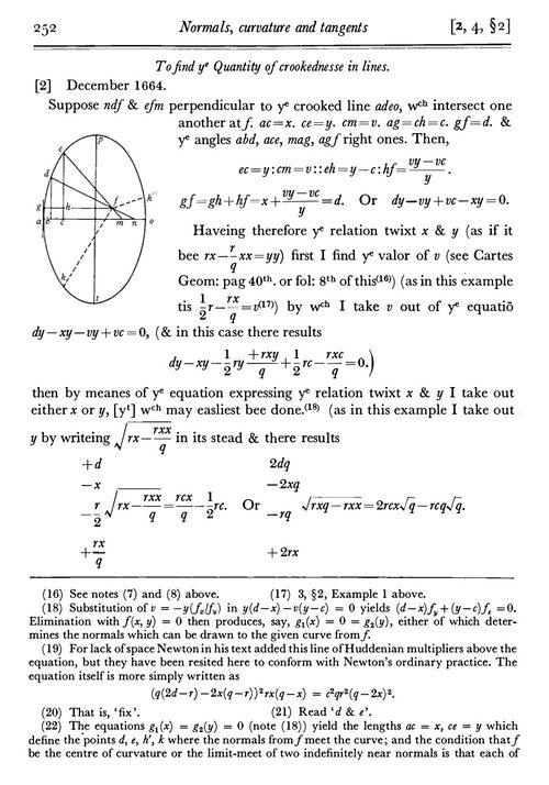 牛顿数学文集 第一卷 1664—1666年 D.T. 怀特塞德 编 (英文电子书)