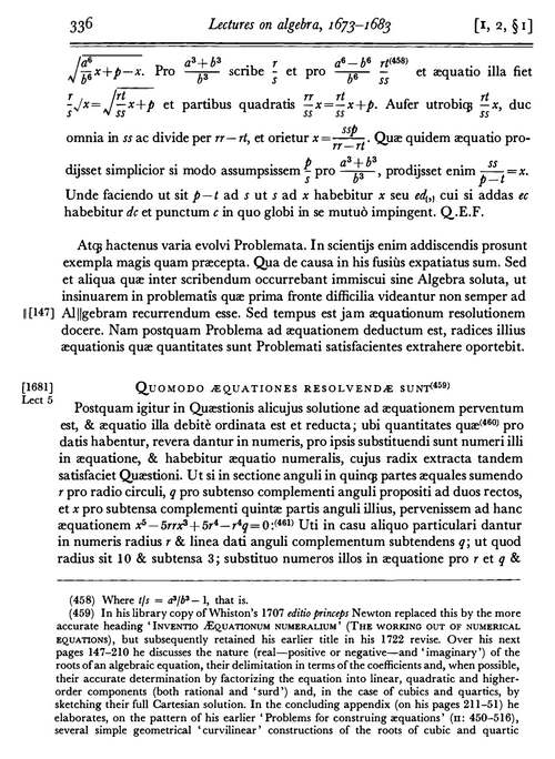 牛顿数学文集 第五卷,1683-1684年 D.T. 怀特赛德 编 (英文电子书)
