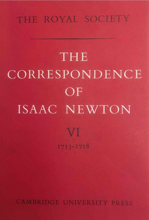 艾萨克·牛顿书信集 第六卷：1713-1718 (英文电子书)