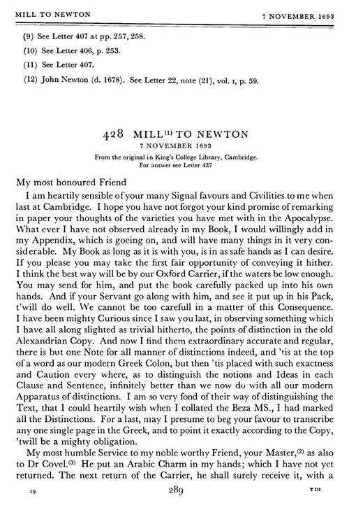 艾萨克·牛顿通信集 第三卷 1688-1694 H. W. 特恩布尔 编 (英文电子书)