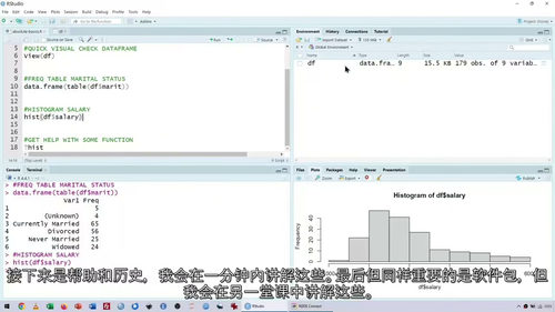 R Studio 快速入门课程（中文字幕英文视频教程）