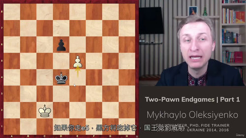 国际象棋残局精解:双兵篇(第一部分) (中文字幕英文视频教程