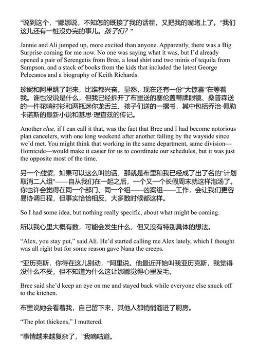 亚历克斯·克罗斯系列14:跨国追踪 詹姆斯·帕特森 (中英对照电子书)