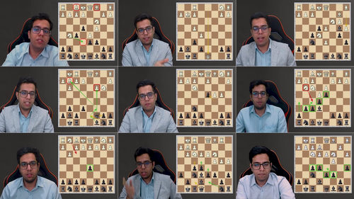 库沙格黑棋布局体系：应对1.c4、1.Nf3及冷门开局 (英文课程中文字幕)