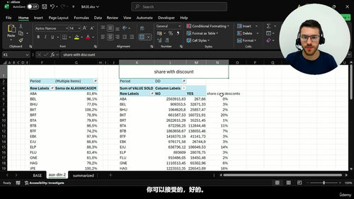 Microsoft Excel从入门到进阶:零基础直达实战高手 (英文课程中文字幕)