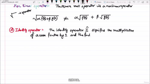 量子力学算符代数 (英文课程中文字幕)