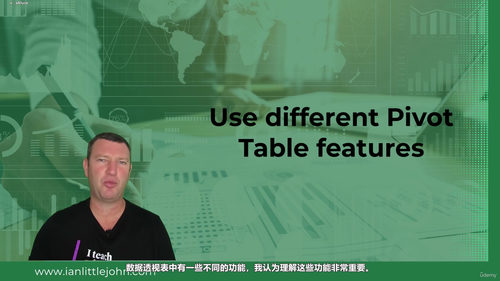 Excel Power Pivot数据建模与分析实战 (英文课程中文字幕)