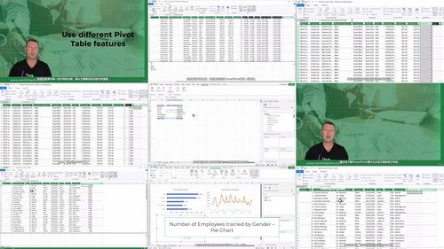 Excel Power Pivot数据建模与分析实战 (英文课程中文字幕)