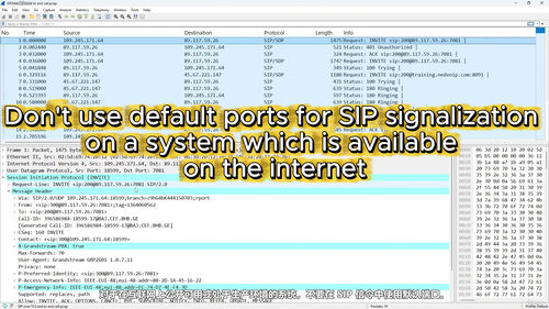 SIP协议分析与故障排除实战课 (英文课程中文字幕)