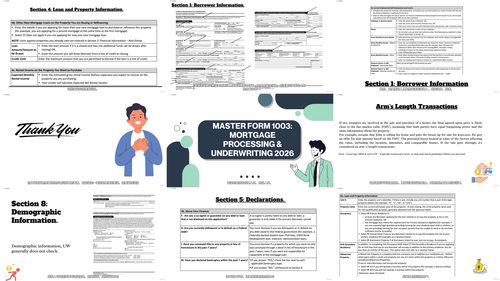 精通1003表格：抵押贷款申请完全指南 (英文课程中文字幕)