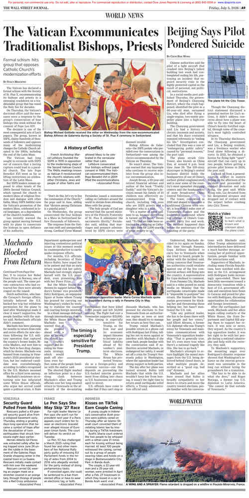 华尔街日报 2026年7月3日 (英文期刊)