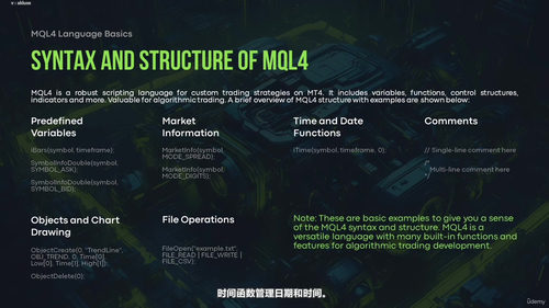 外汇自动交易实战：用MQL4从零打造你的盈利机器人 (英文课程中文字幕)