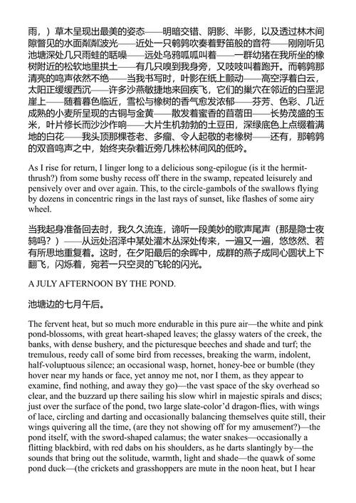 标本日子与集萃 沃尔特·惠特曼 (中英对照电子书)