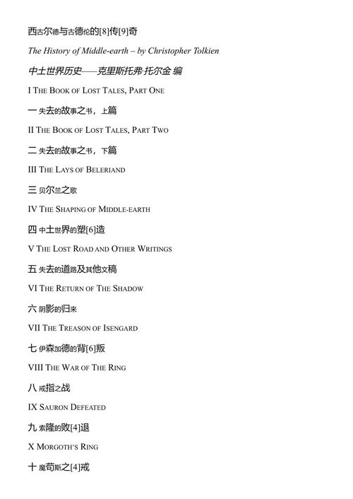 西古尔德与古德伦之传奇 J.R.R.托尔金 (中英对照电子书)