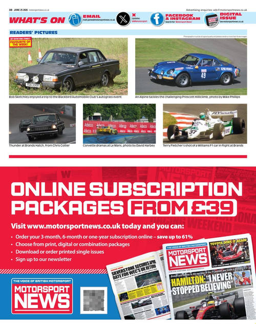 英国赛车新闻 2026年6月25日刊 (英文期刊)