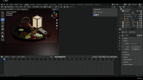 Blender迷你日式咖啡馆建模课 (英文课程中文字幕)