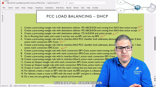 MikroTik PCC负载均衡实战：让双宽带真正跑满速 (英文课程中文字幕)