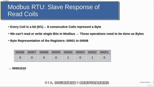 Modbus RTU协议从入门到实战 (英文课程中文字幕)