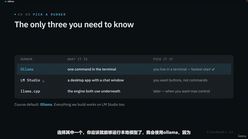 本地AI速成课：在你的电脑上免费运行真正的AI模型 (英文课程中文字幕)