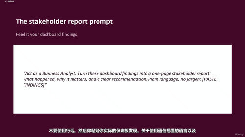 AI时代业务分析师实战进阶 (英文课程中文字幕)