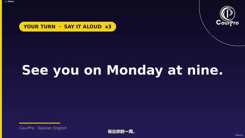 零基础英语口语课：十节课开口说英语 (英文课程中文字幕)
