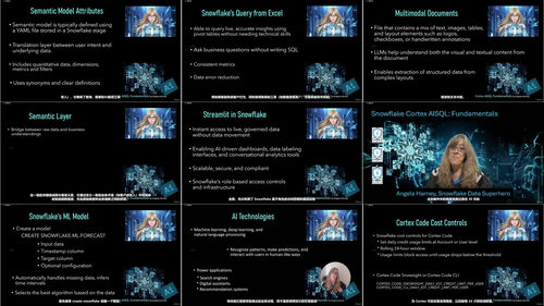 Snowflake Cortex AI SQL 基础实战课 (英文课程中文字幕)