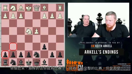 棋局终章:凯斯·阿克尔实战残局精解 (中文字幕英文视频教程)