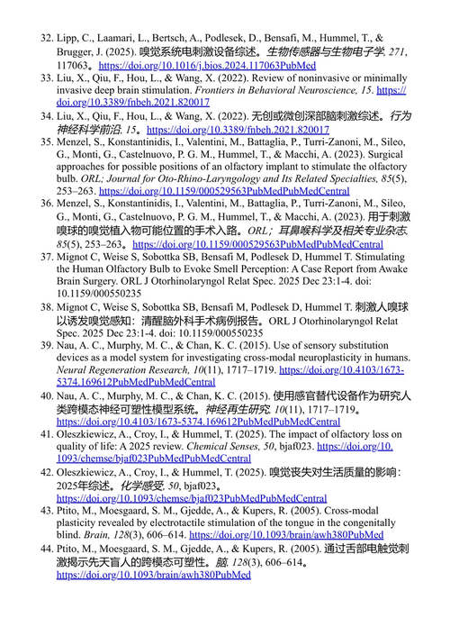 嗅觉假体：从概念走向现实 穆斯塔法·本萨菲 (中英对照电子书)