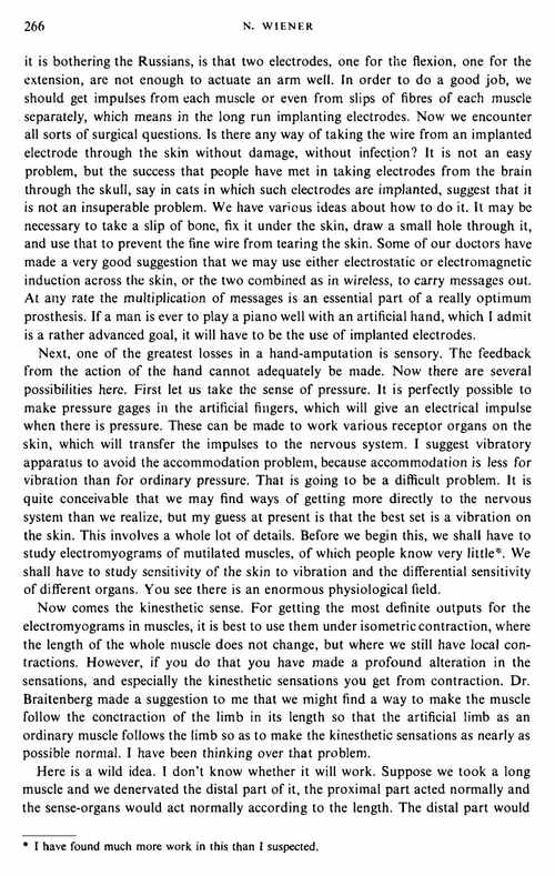 控制论与神经科学的遗产：维纳论仿生假肢的探索 诺伯特·维纳 (英文电子书)