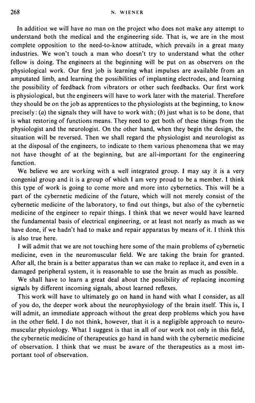 控制论与神经科学的遗产：维纳论仿生假肢的探索 诺伯特·维纳 (英文电子书)