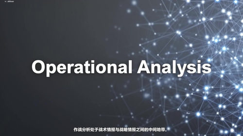 战术情报分析实战课：从数据碎片到决策洞察 (英文课程中文字幕)