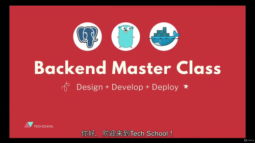 [中字] Golang 全栈后端开发实战（Postgres+