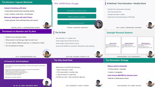 ADHD 专注力提升：执行功能辅助工具与 AI 应用实战教程 (英文课程中文字幕)