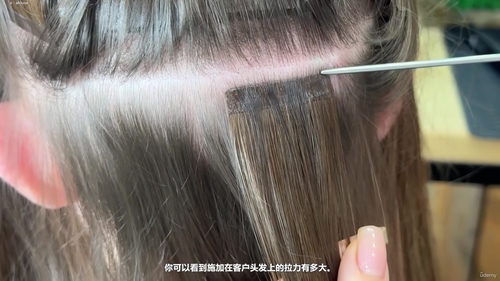 无痕接发贴片接发专业课程 (英文课程中文字幕)