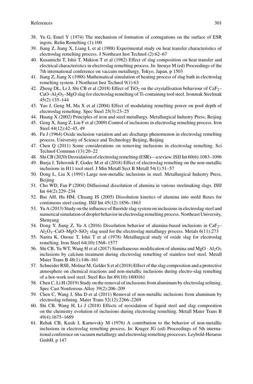 电渣重熔高品质特殊钢技术 周忠华·董艳武·耿鑫·刘福斌 (英文电子书)