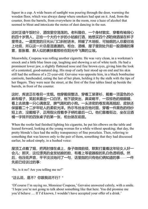酒馆 埃米尔·左拉 (中英对照电子书)