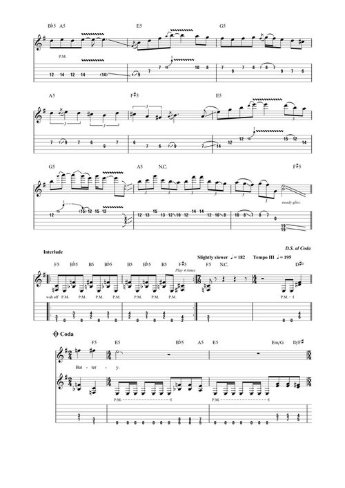 金属乐队 经典金曲吉他谱集 1983-1988 (中英对照电子书)