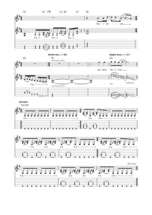 金属乐队 经典金曲吉他谱集 1983-1988 (中英对照电子书)