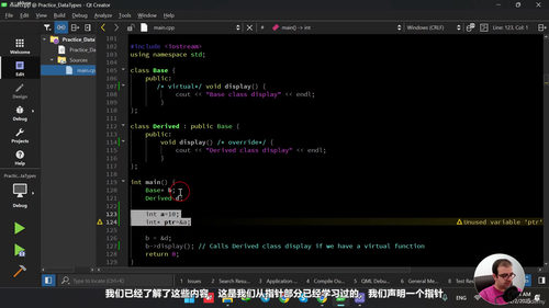 C++ 编程进阶之旅：从继承到文件处理的实战精通 (英文课程中文字幕)