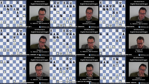 Mihail Marin 国际象棋英格兰开局：白方反龙变例全解析 (英文课程中文字幕)